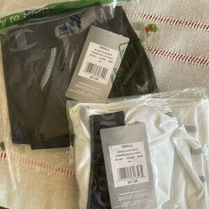 Two pair power flex 3/4 tights for one price.